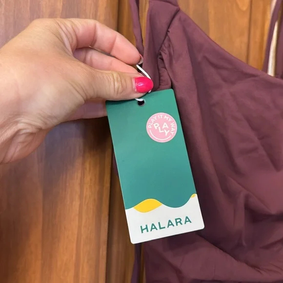 Halara Ruched Backless Crisscross Lace Up Split Bodycon Midi Casual Dress - Picture 6 of 7